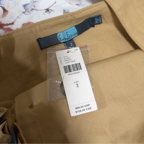 Anthropologie Eva Franco Trench Buttoned Blouse with Straps NWT - Picture 9 of 11